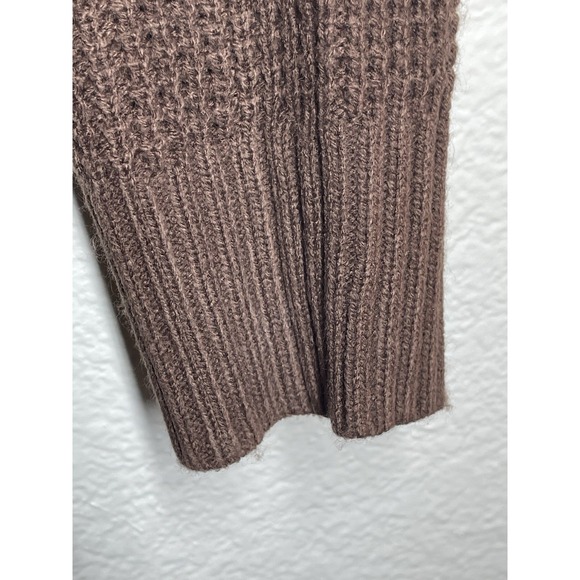 Merokeety Women's Brown Open Sz Large Front Knit Cardigan Sweater  Cottage - Picture 8 of 9